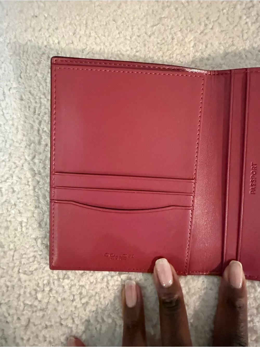 Coach Pink Passport Wallet - Picture 4 of 5